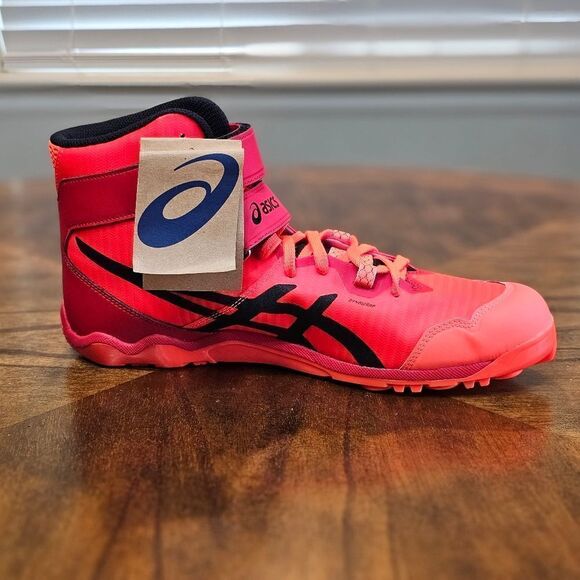 Asics Javelin Pro 3 Spikes Sunrise Red Black Men's 10 Track Field Shoes 1093A180 - Picture 9 of 12